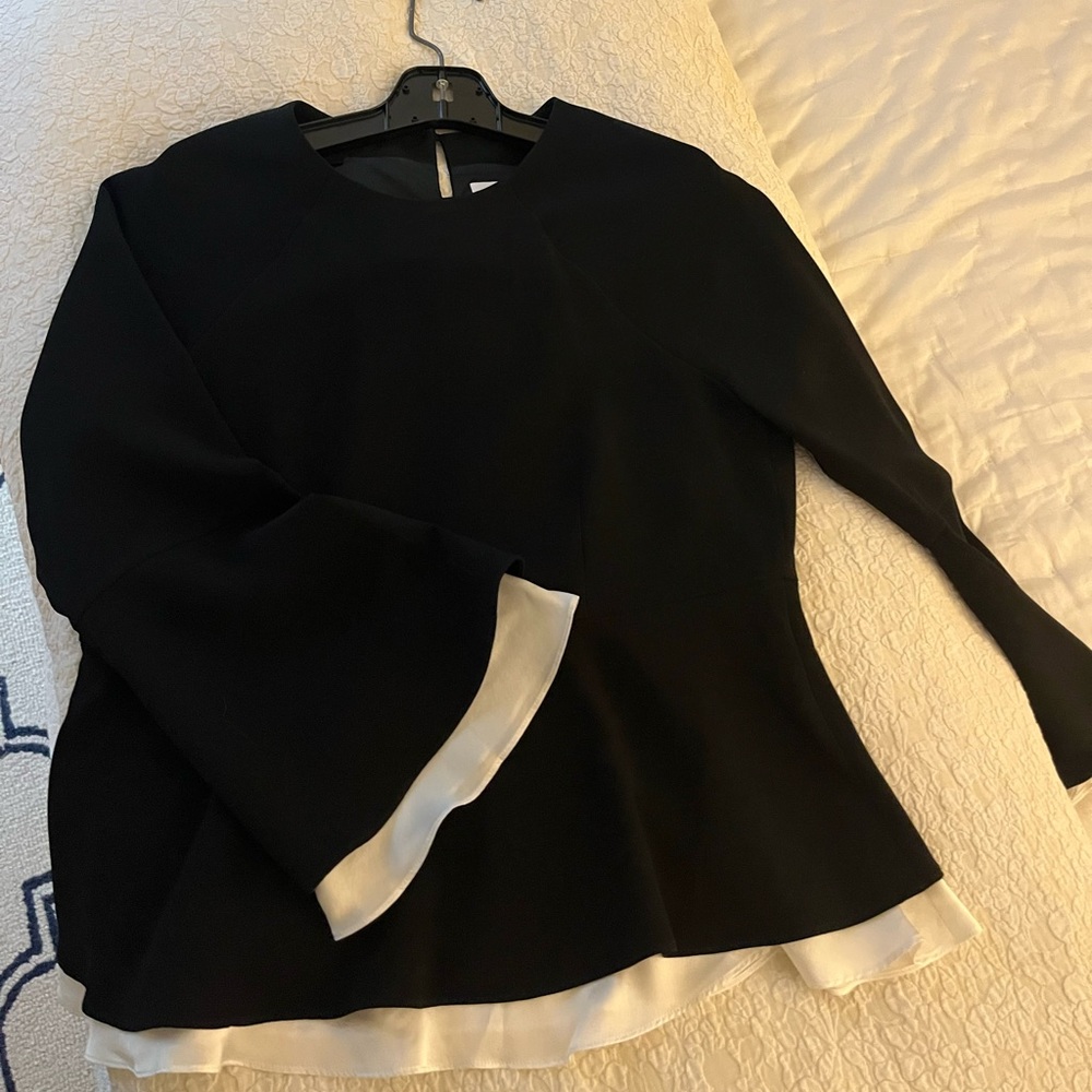 Cinq a sept dressy black top.